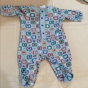 Vintage Miniwear Colorful Patterned Kids One Piece 1993